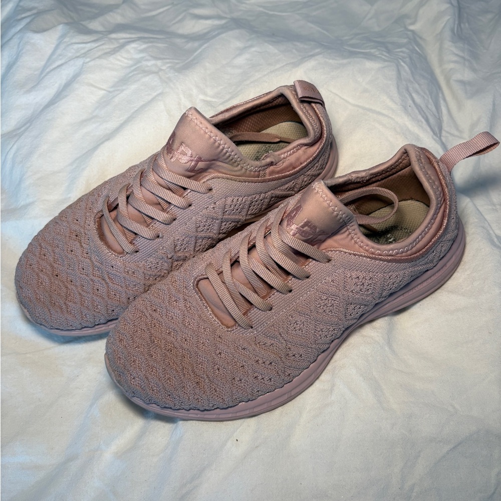 APL Women's Blush Pink Knit Sneakers